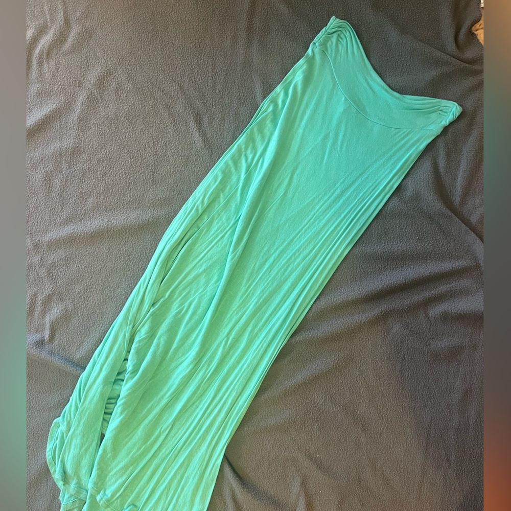 Blue maxi skirt